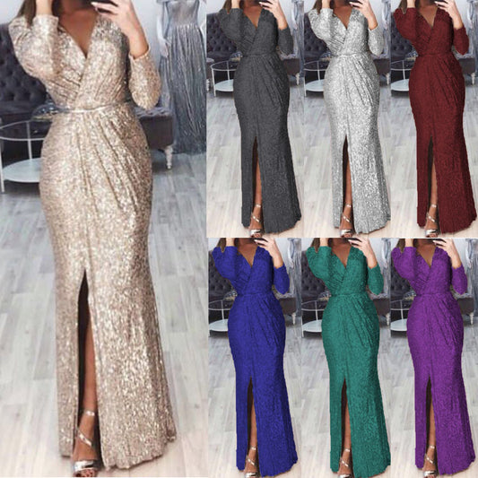 Sparkling Affordable Luxury Dinner Party Host Grand Performance Catwalk Dress