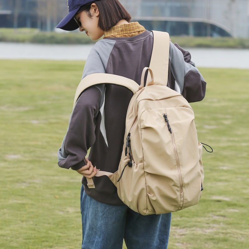 Women's & Men's & Female Junior High Large Capacity Nylon Backpacks