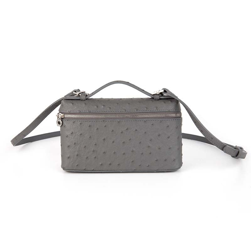 Women's Grain Cowhide Lunch Box High-grade Portable Small Square Bags