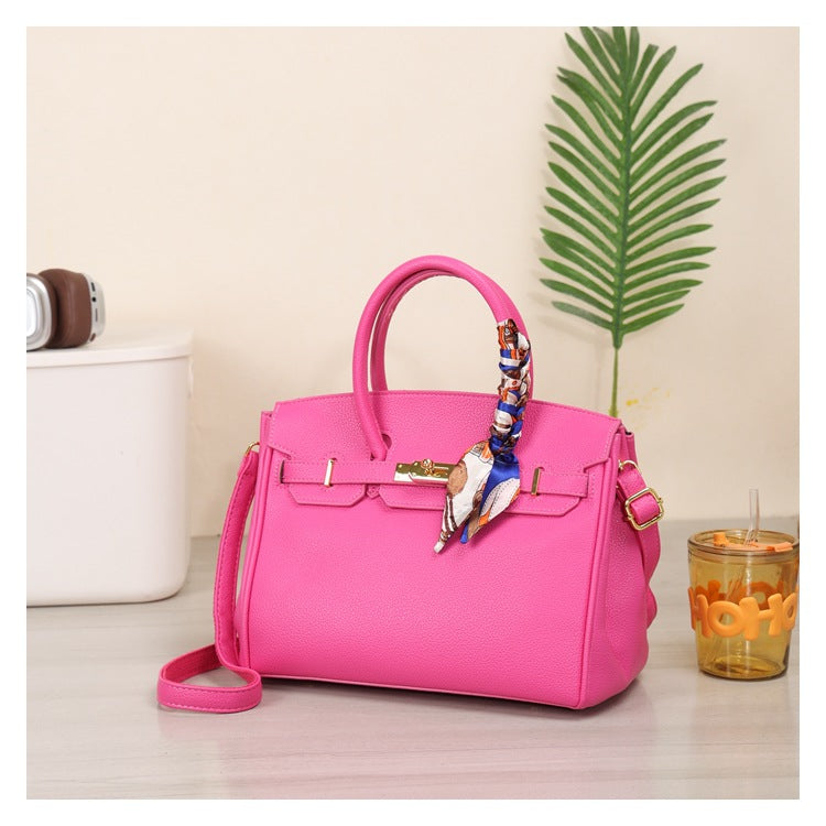 Versatile Women's Kelly Silk Scarf Twist Crossbody Bags