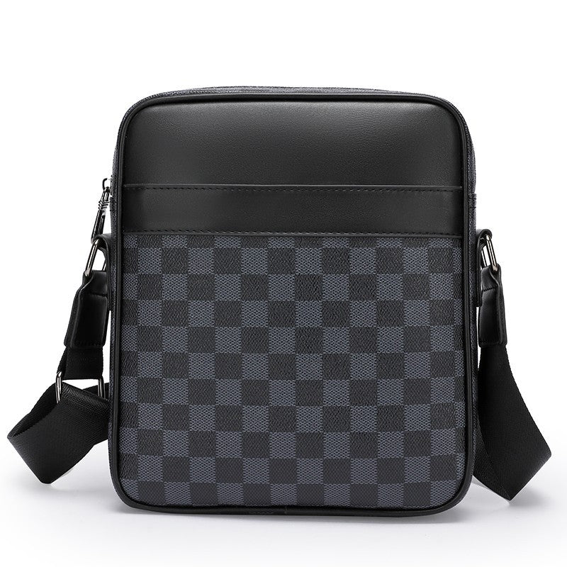 Men's Graceful Creative Plaid Fashion Leisure Men's Messenger Bags