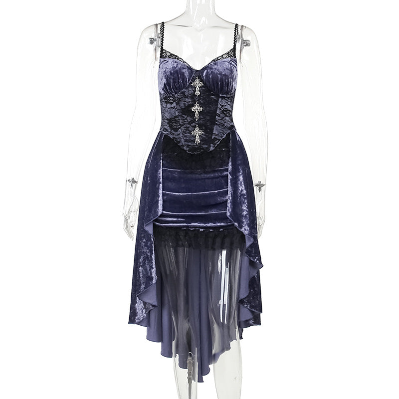 Women's Elegant Sexy Slim Fit Purple Strap Clothing