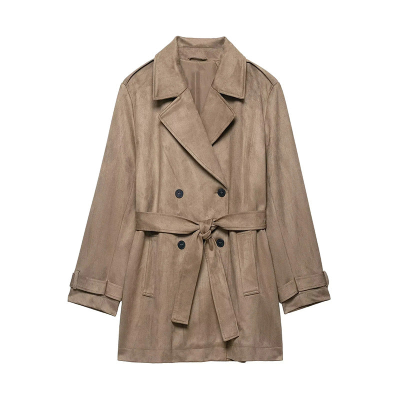 Women's Style Elegant British Design Windbreaker Autumn Coats
