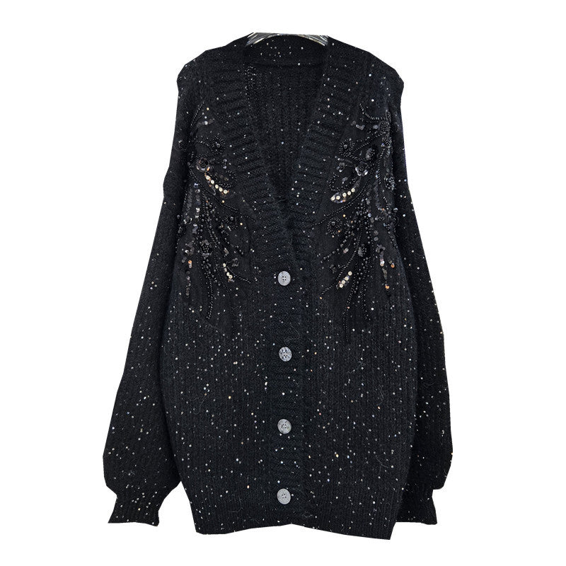 Women's European Goods Western Style French Sequins Sweaters