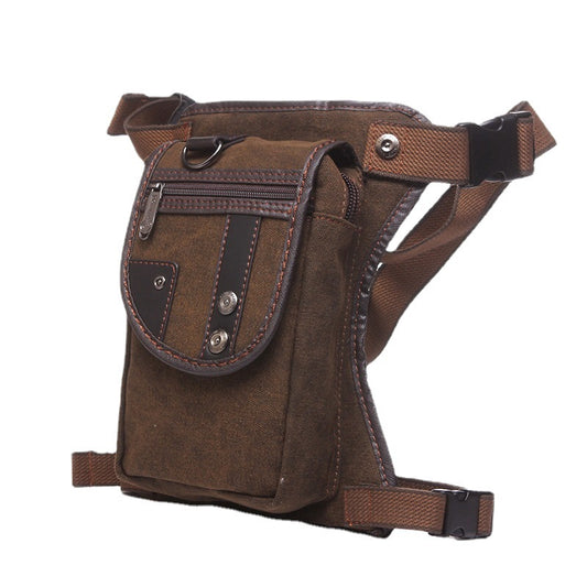 Men's Retro Canvas Portable Leg Waterproof Men's Messenger Bags