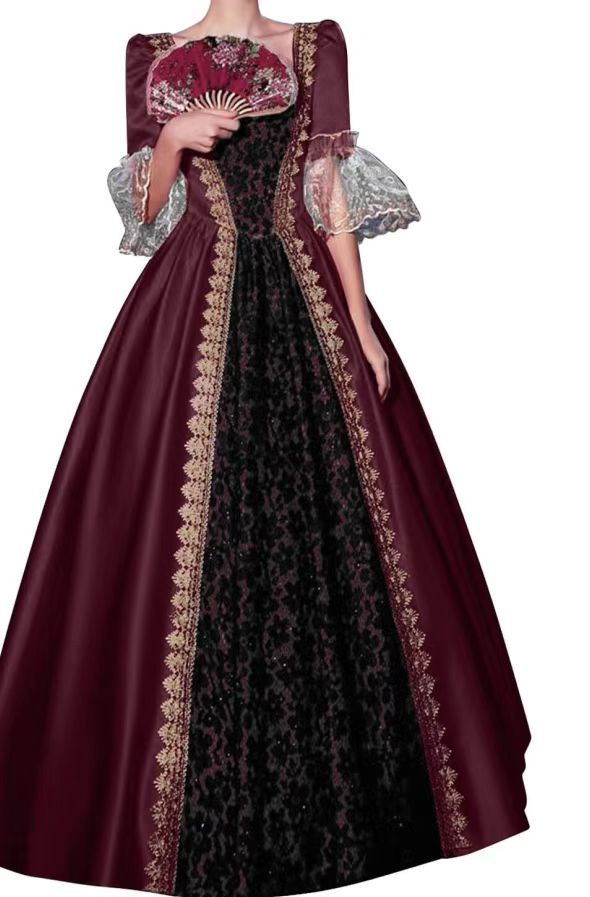 Medieval Vintage Court Victorian Renaissance Gown Dress