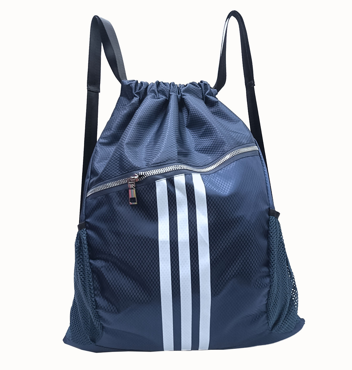 Women's & Men's & Mesh Plaid Polyester Waterproof Drawstring Bundle Backpacks