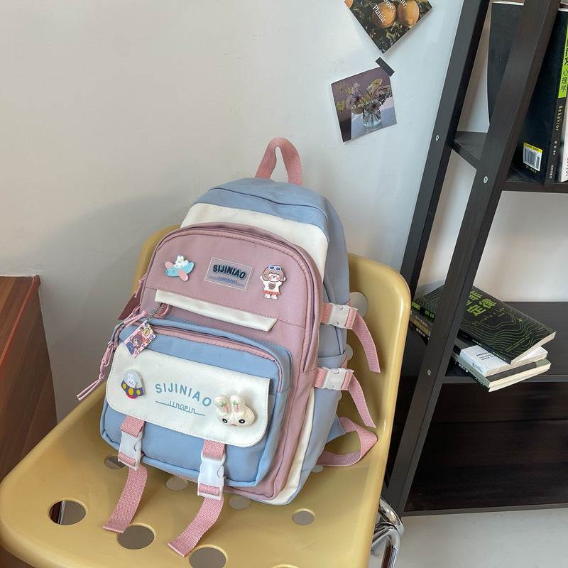 Female Burden Relief Spine Protection Junior High Middle School Students' Schoolbags