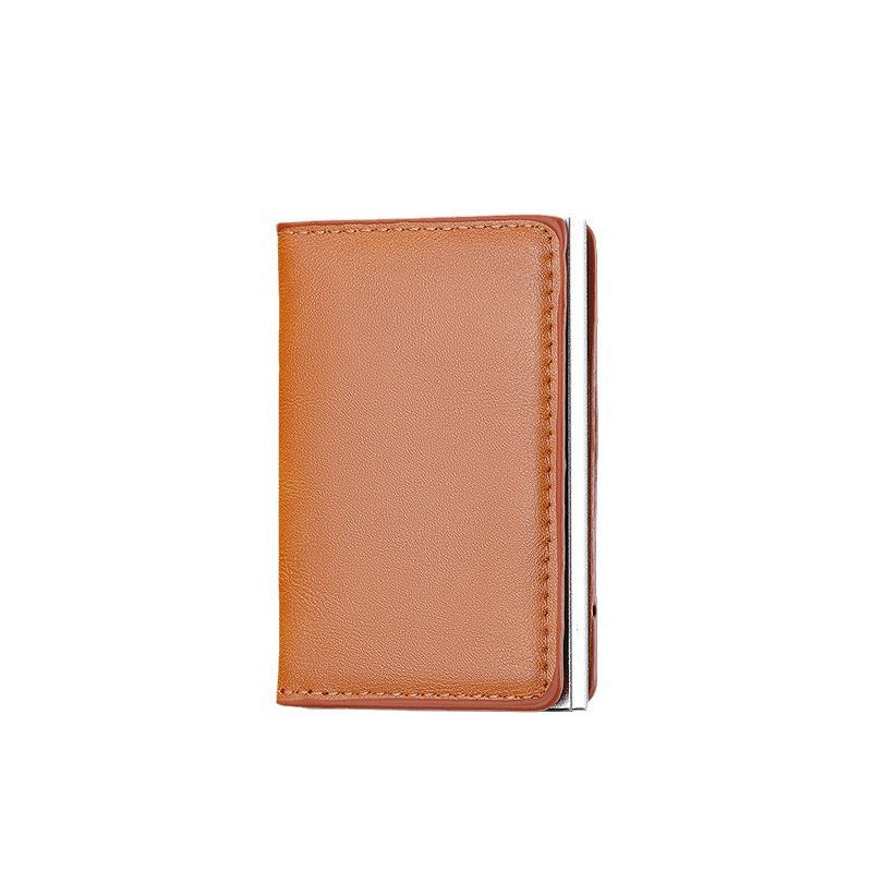 Women's & Men's & Metal Automatic Pop-up Cassette Refined Card Holder