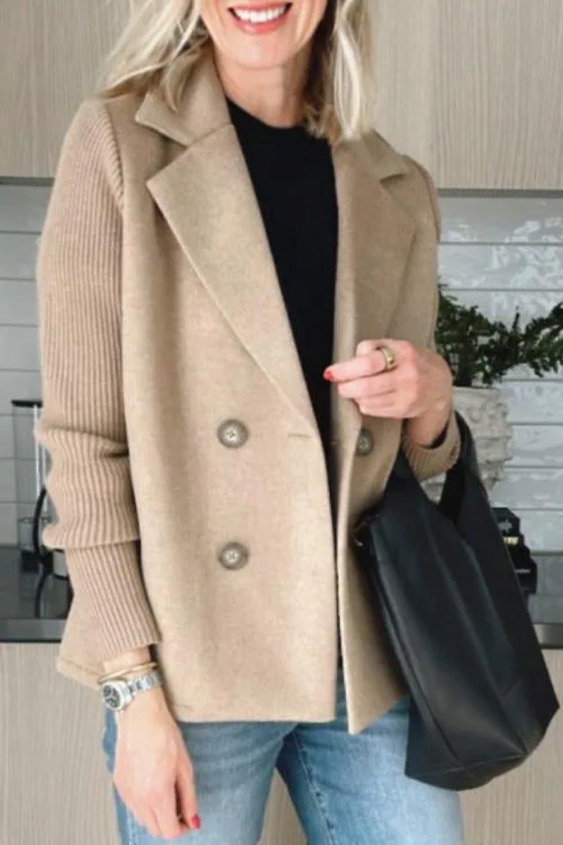 Popular Women's Spring Collar Casual Woolen Tops