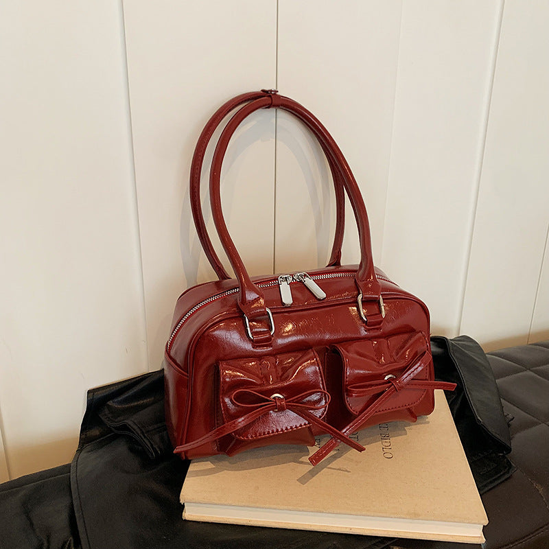 Bowknot Hot Underarm Female Summer Bowling Shoulder Bags
