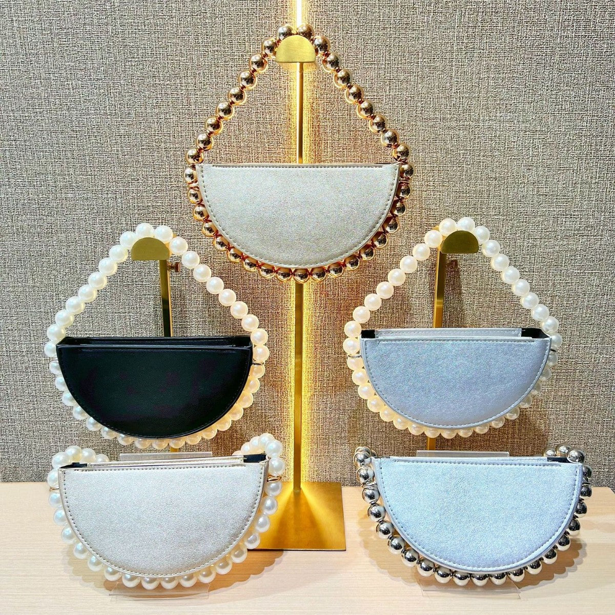 Women's Beaded Urban Simple Semicircle Dress Garment Bags