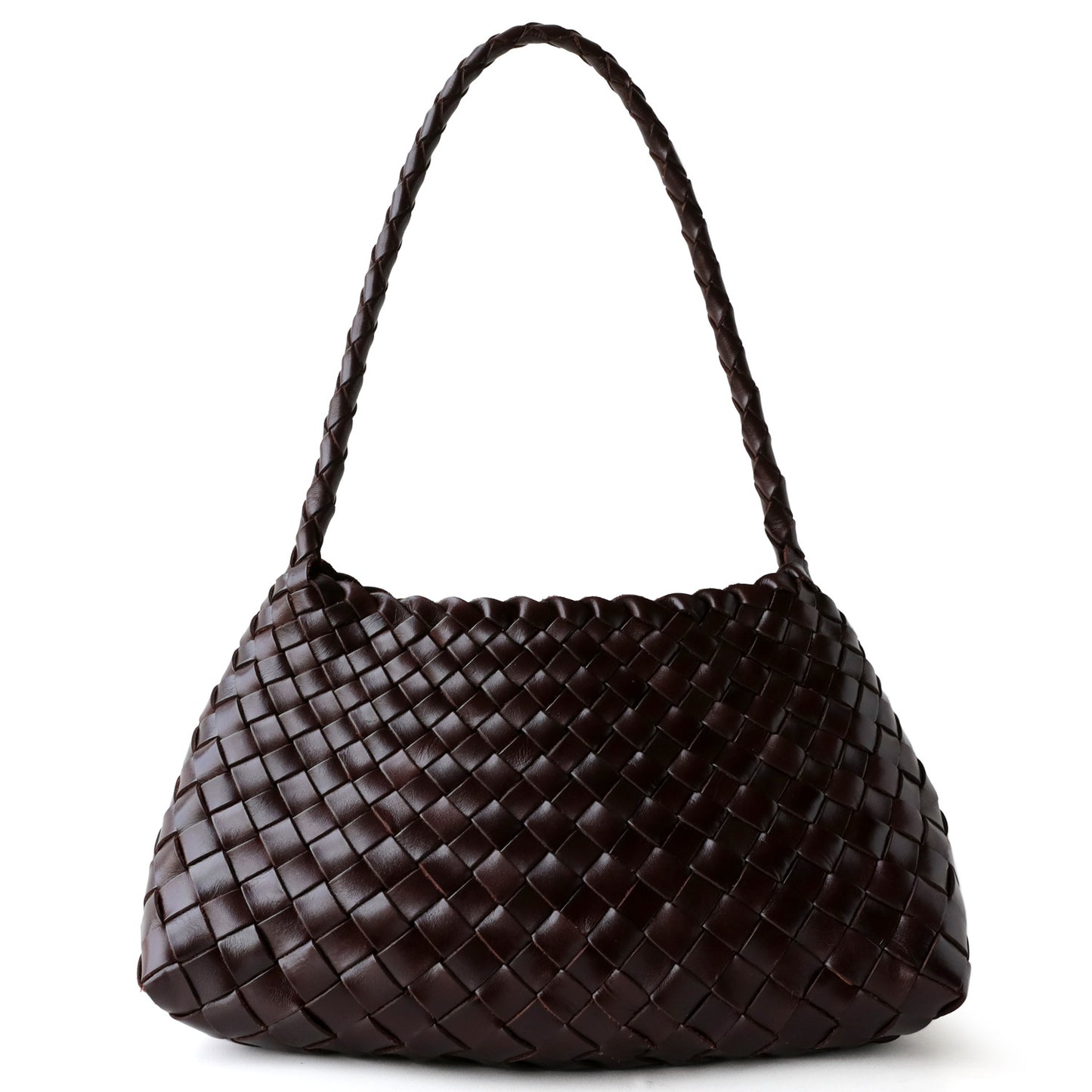 French Retro Vegetable Basket Genuine Leather Armpit Bags