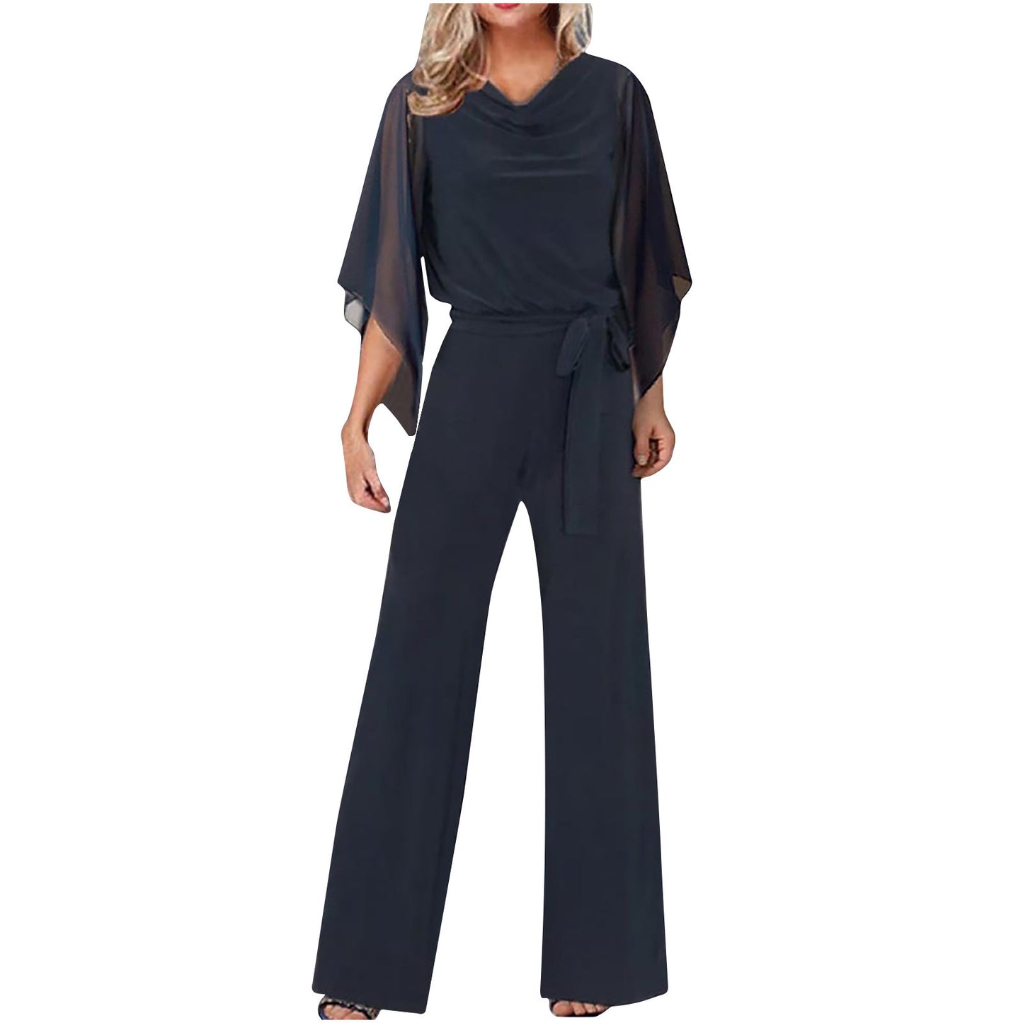 Women's Summer Fashion Solid Color High Waist Pants