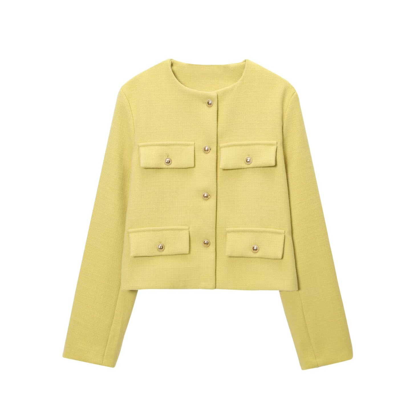 Women's Classic Style Fashion Button Decoration Coats