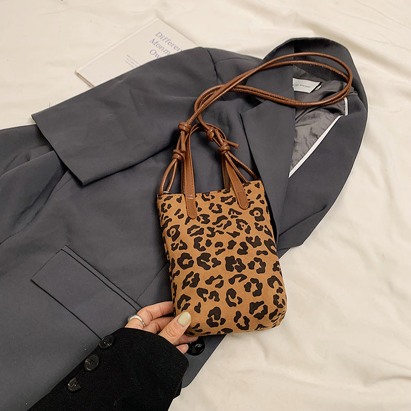 Women's Retro Minority Leopard Print Super Popular Crossbody Bags