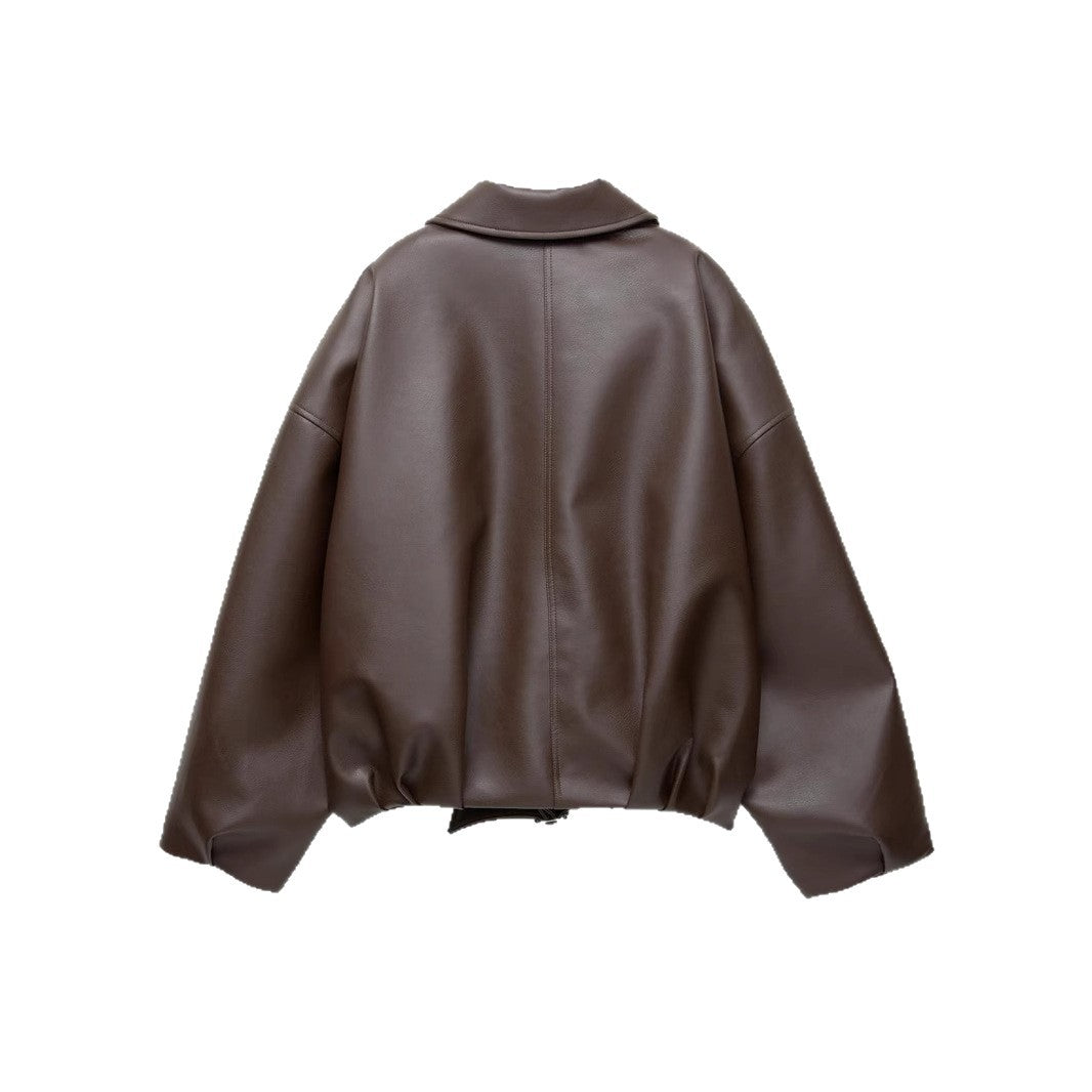 Women's American Retro Spring Bomber Casual Artificial Jackets