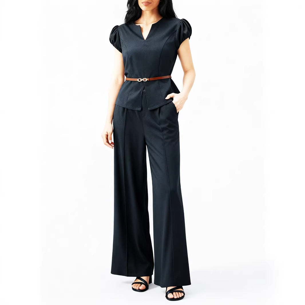 Glamorous Women's Summer Sleeve Thin Two-piece Fashion Casual Suit