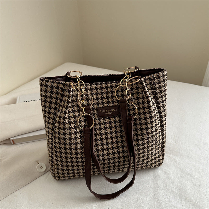 Women's Large Capacity Underarm Fashion Trendy Commuter Tote Bags