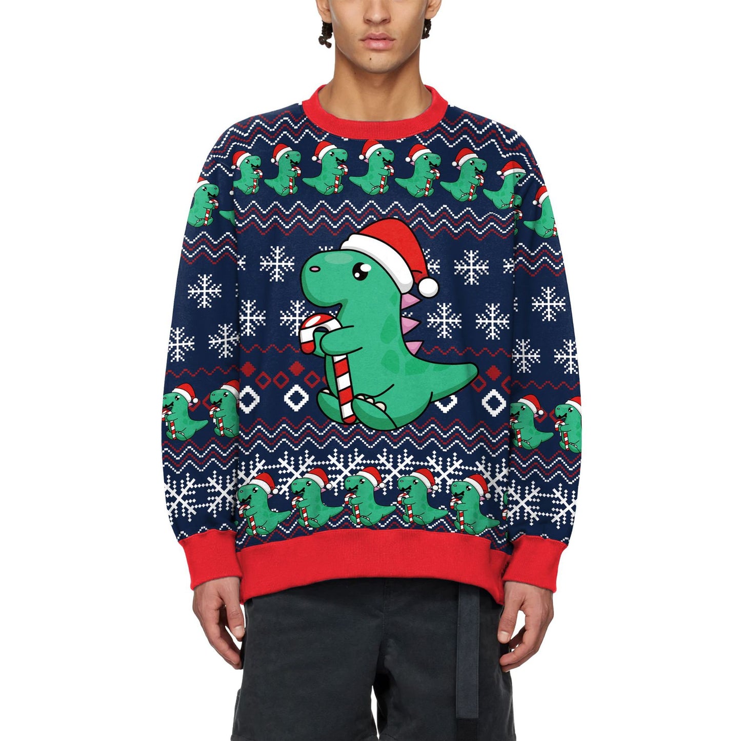 Christmas Small Milk Blocks Dragon Elk Cartoon Fashion Digital Printing Clothing