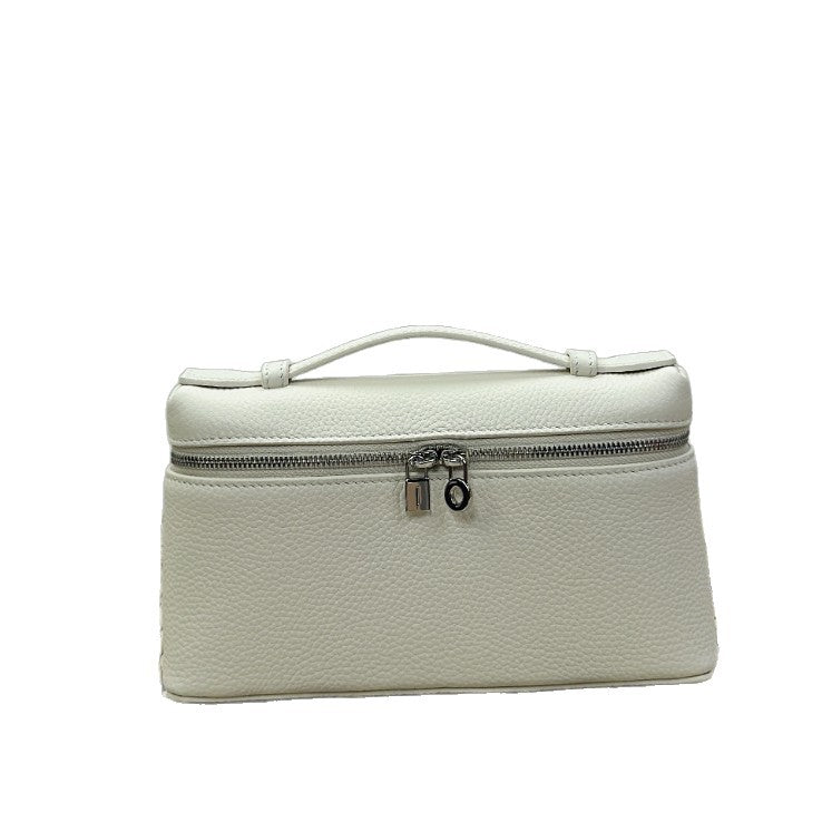 Leather Inside Outside Lunch Box Fashion Small Square Bags