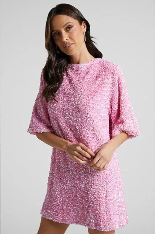Women's Popular Slant Shoulder Beaded Dress Skirts