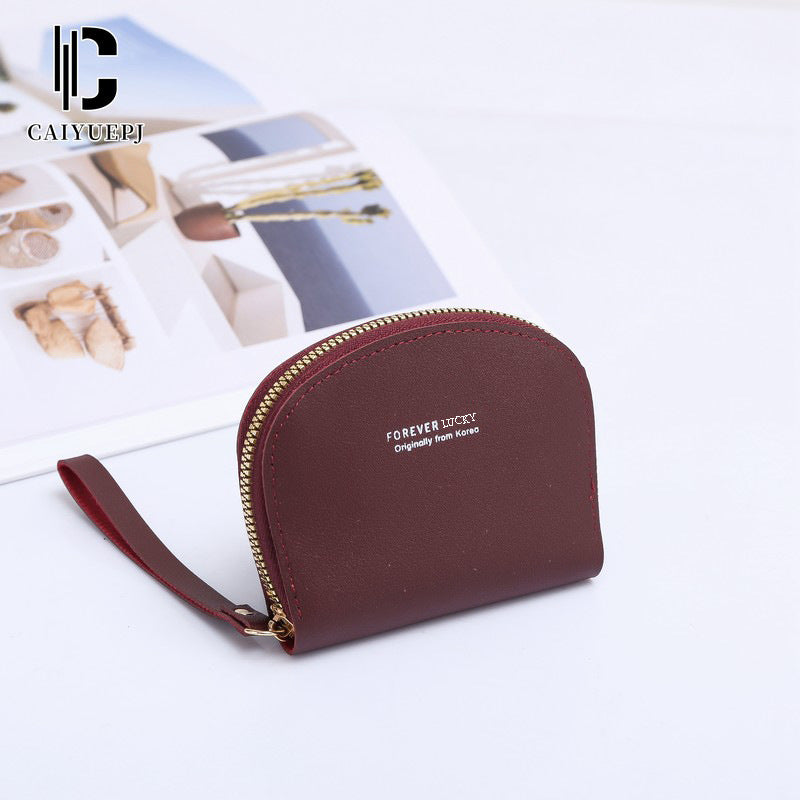 Women's Solid Color Access Cover High Sense Large Card Holder