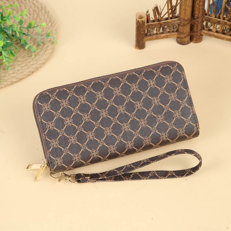Long Large Capacity Double Zip Clutch Ladies Wallets