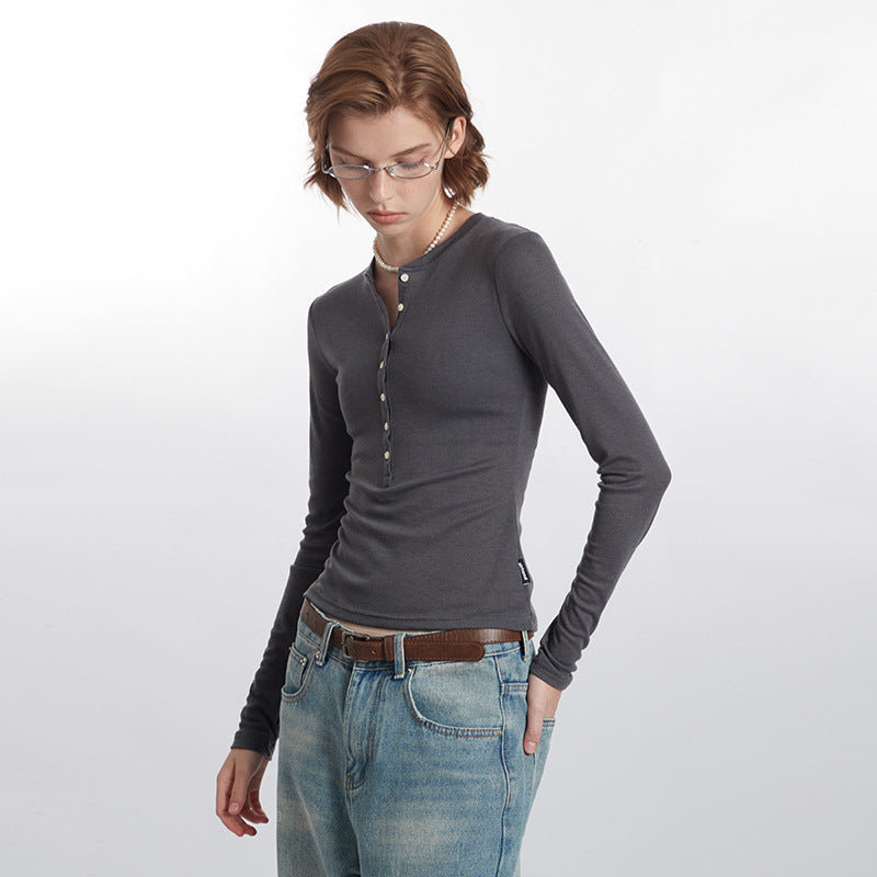 Hot Style Slim Fit Single-breasted Long Blouses