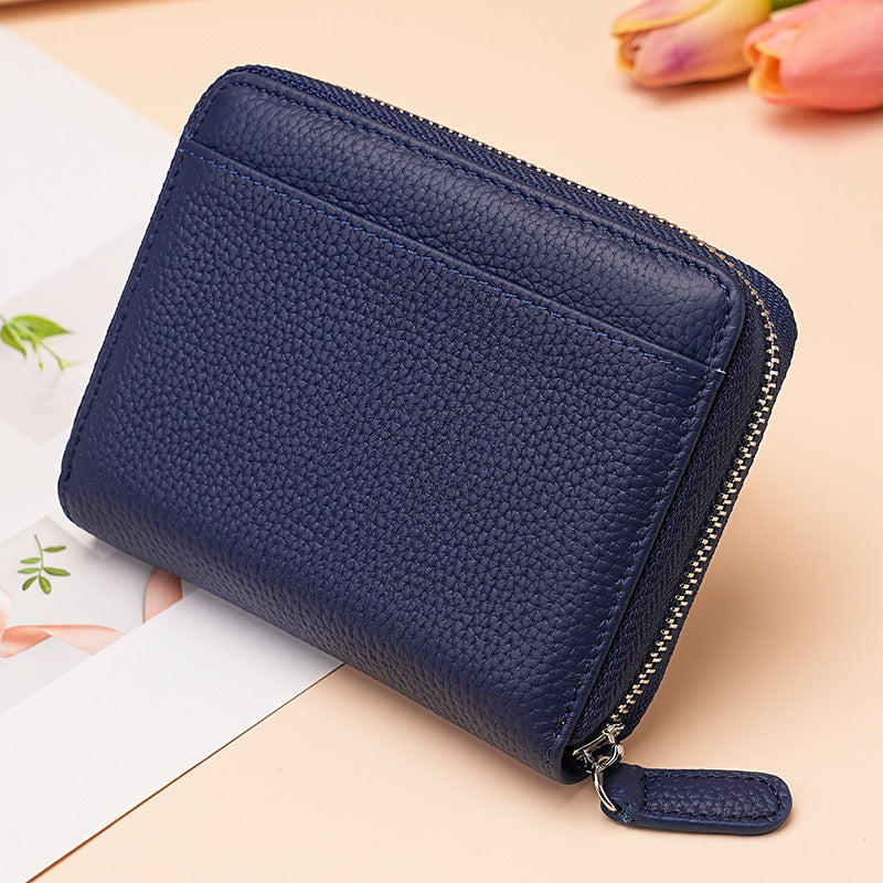 Women's & Men's & Stylish Versatile Genuine Leather Large Card Holder