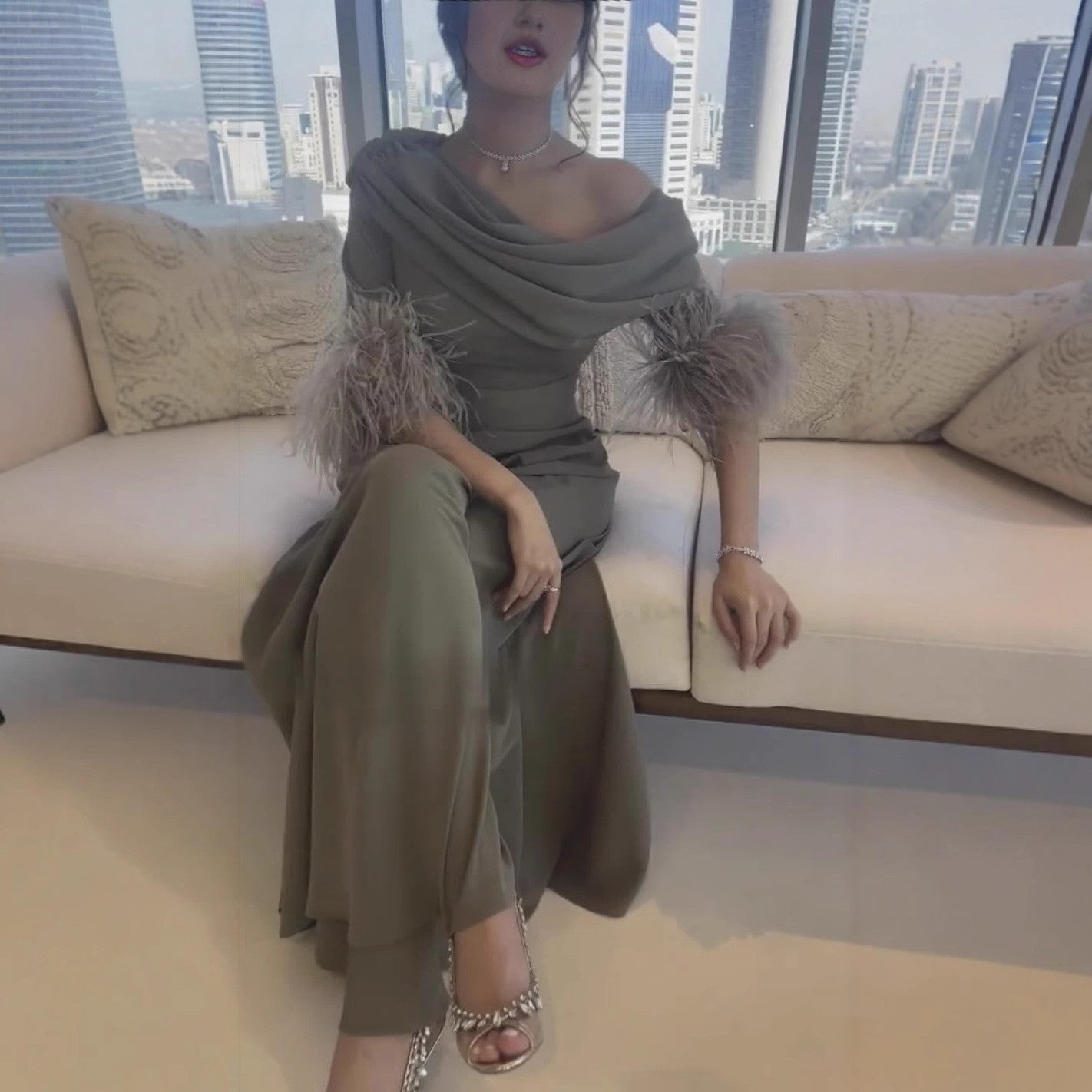 Innovative Feather Stitching Sexy Fashion Loose Jumpsuits