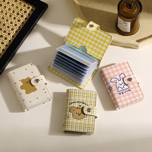Cartoon Female Personalized Minority Large Capacity Multiple Card Holder