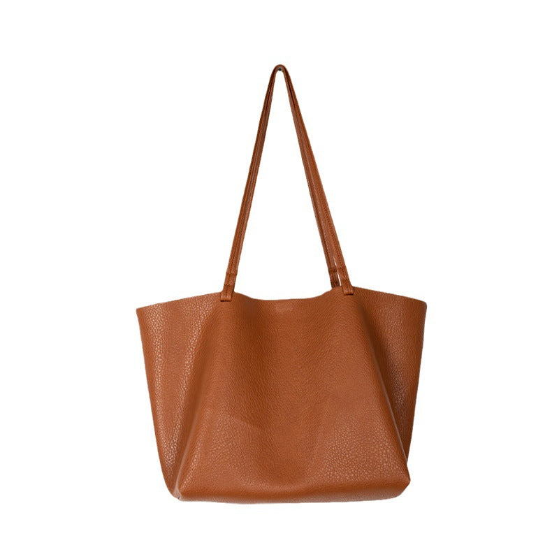 Women's Pattern Soft Leather For Underarm Simple Tote Bags