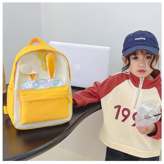 Nylon Trendy Polyester Ultra Light Cartoon Kindergarten School Bags