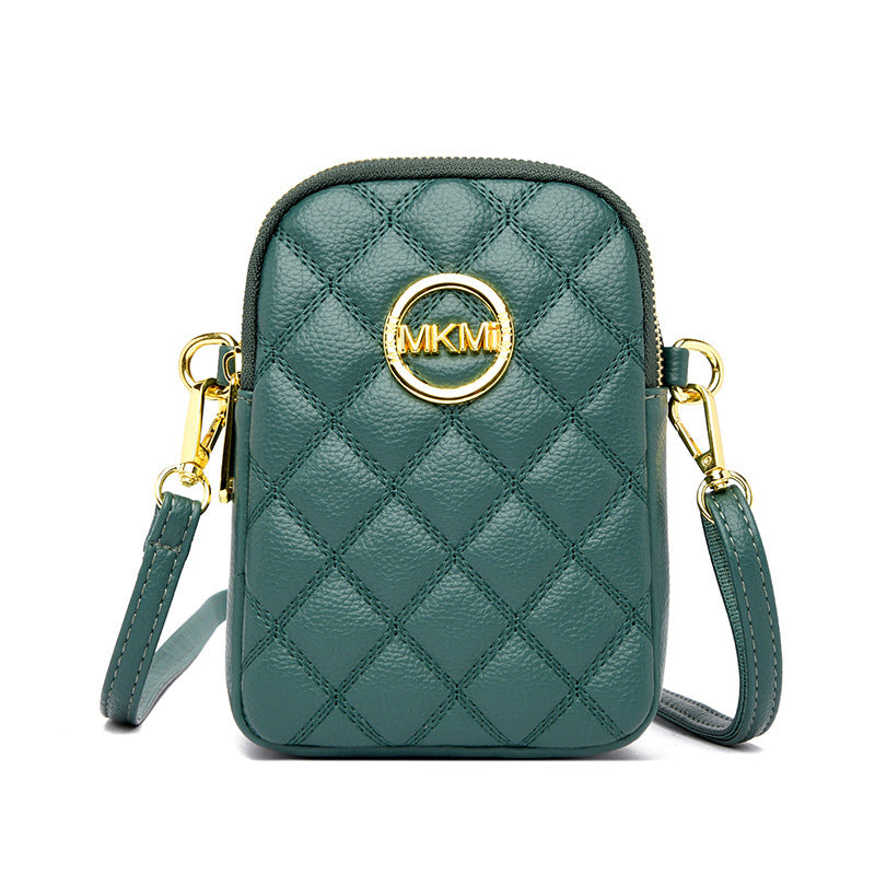 Women's Summer Soft Leather Simple Independent Mobile Bags