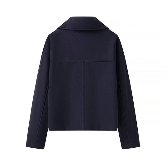Autumn French Style Lapel Double Breasted Coats
