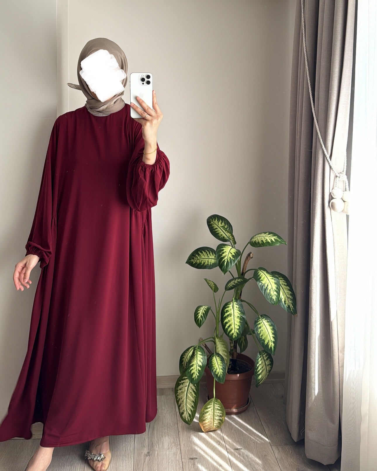 Women's Muslim Wear Solid Color Elegant Fashion Loose Dresses