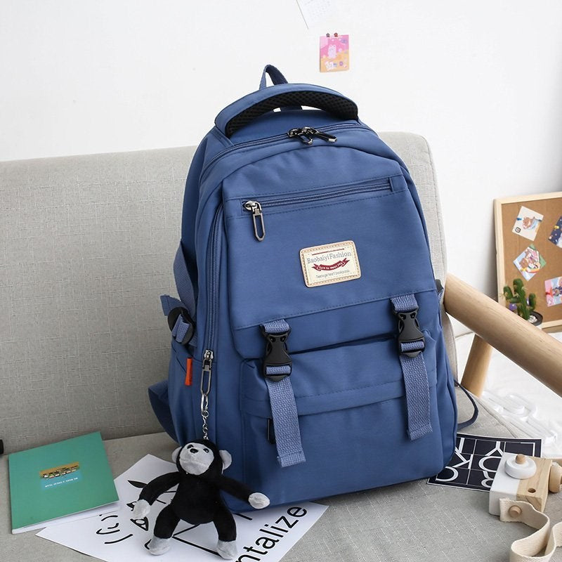Men's French Large Capacity Female Junior High Backpacks