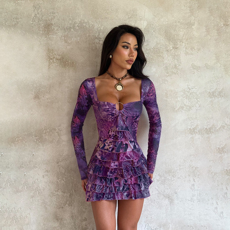 Sweet Elegance Sexy Long Sleeve Tube Dresses