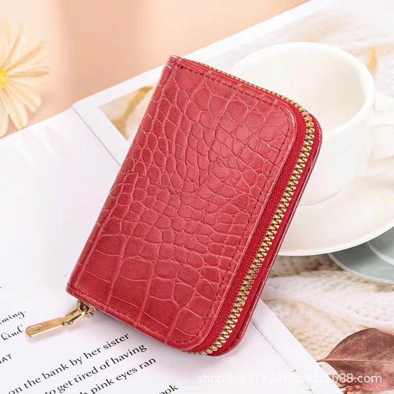 Women's Fashion Cartoon Expanding Document Driving License Card Holder