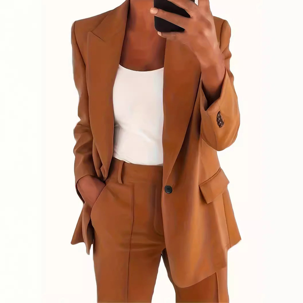 Cool Classic Women's Lapel Fashion Graceful Small Suit
