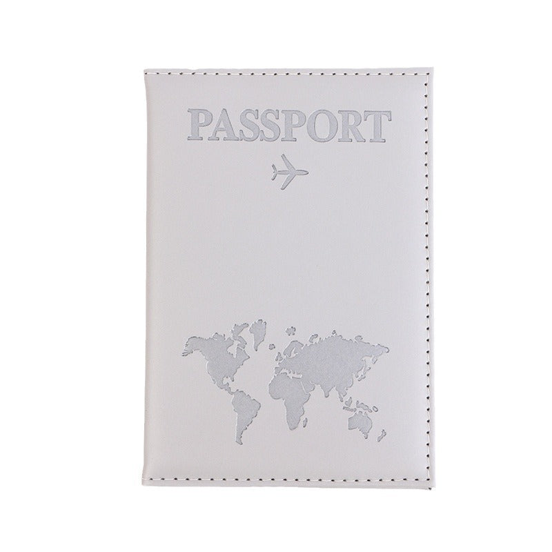 Plain Document Embossed Map Style Passport Id Package