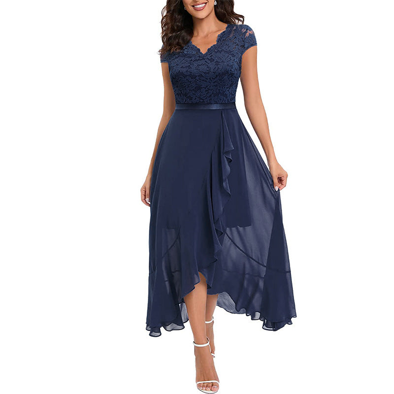 Party Dress Sleeveless Lace Mesh Large Dresses
