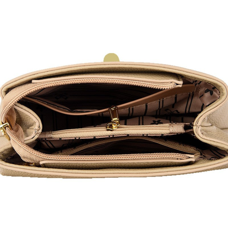 Women's Fashion Genuine Leather Pattern Portable Small Square Bags