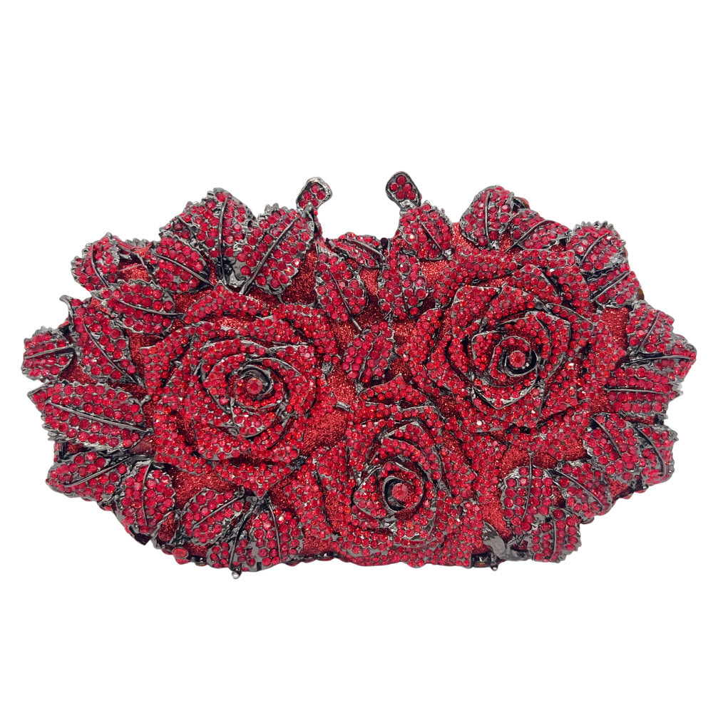 Women's Spring Luxury Fashion For Dinner Rose Shape Evening Bags
