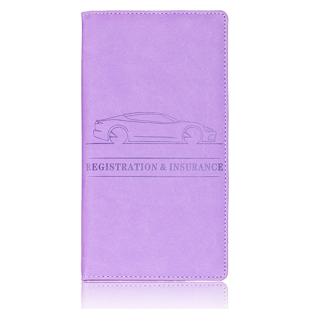 File Protective Sleeve Clip Storage Leather Id Package