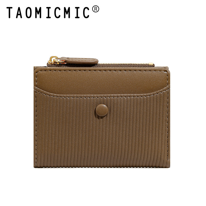 Women's Short High-grade Two-fold Thin Multiple Slots Ladies Wallets