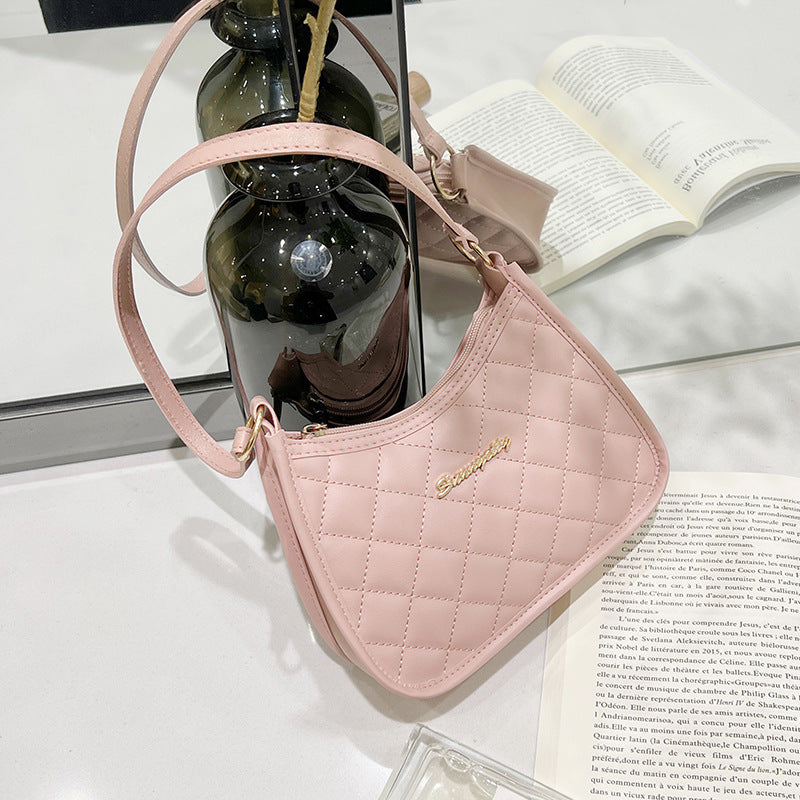 Women's Embroidered Underarm Fashion Classic Style Diamond Bags