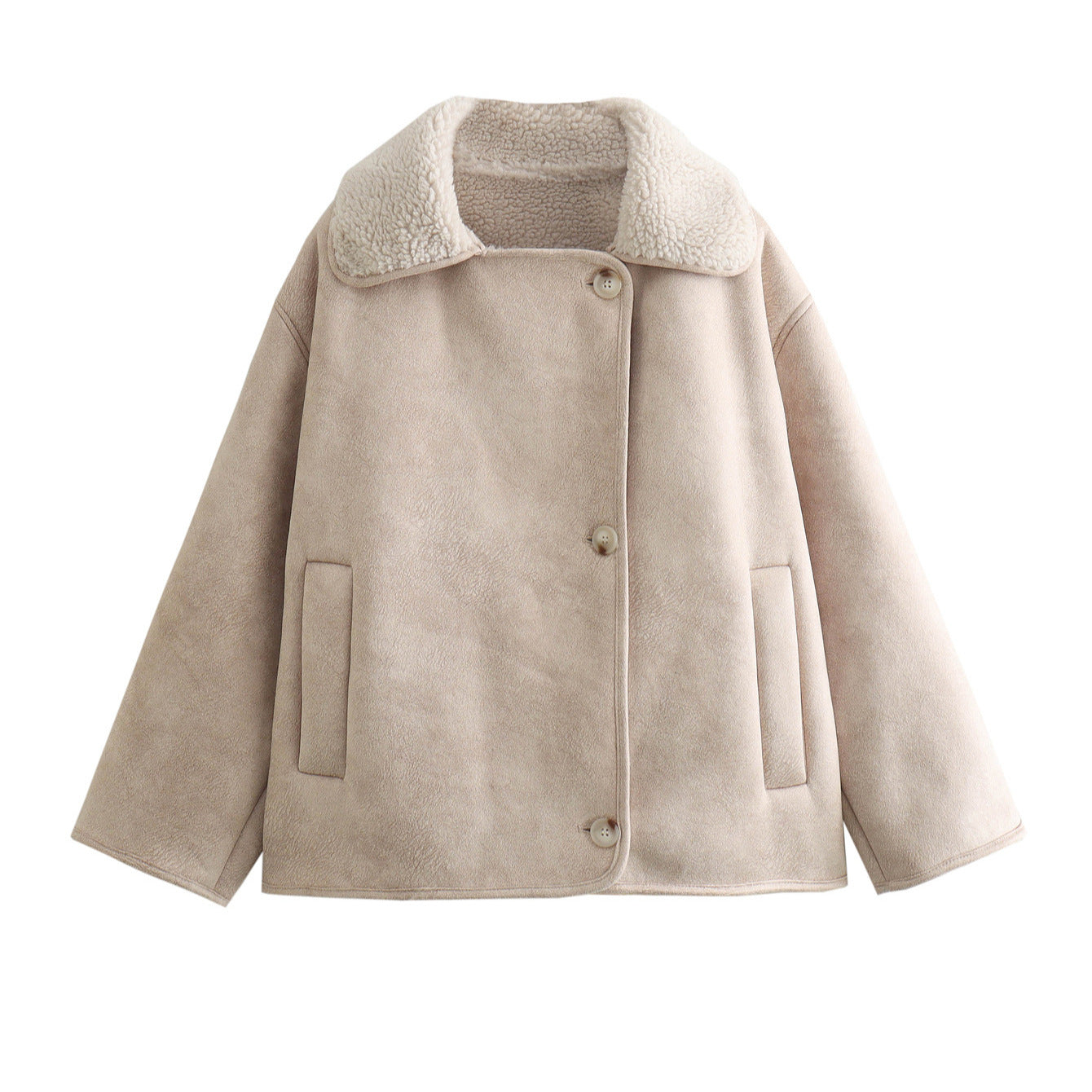 Women's Elegant Suede Veet Warm Fur Jackets