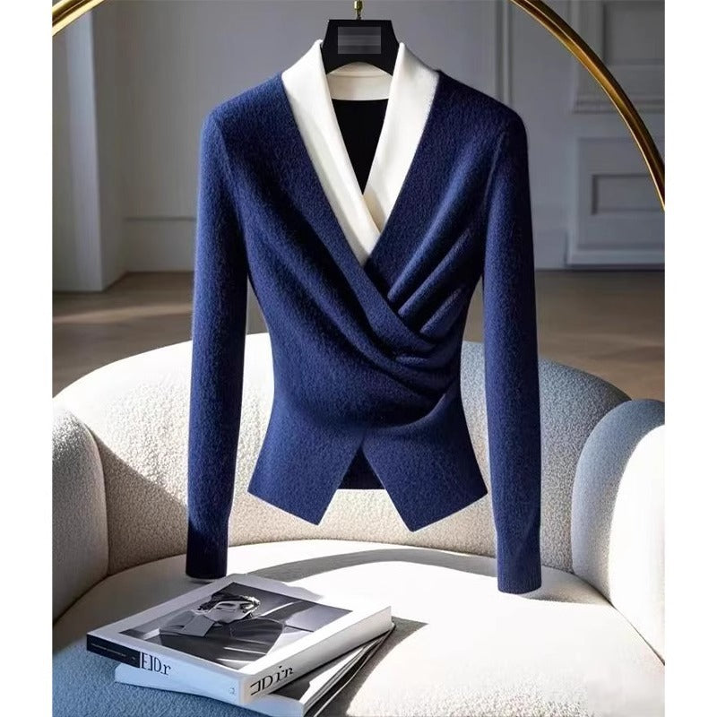 Women's High Sense Lightly Mature Design Long Sweaters